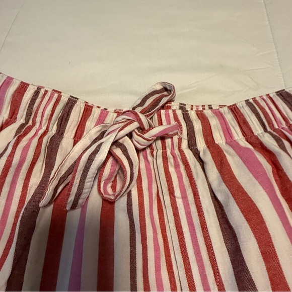 Auden Women’s Sleep Shorts Pink Striped Elastic Waist Size Small - Picture 7 of 7